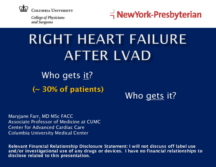 Right Ventricular Failure