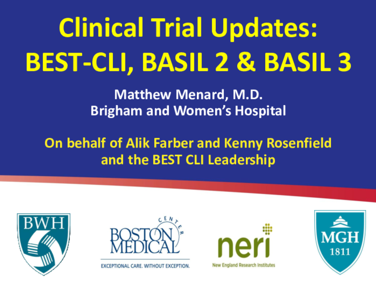 Clinical Trial Updates BEST CLI BASIL 2 and BASIL 3 tctmd