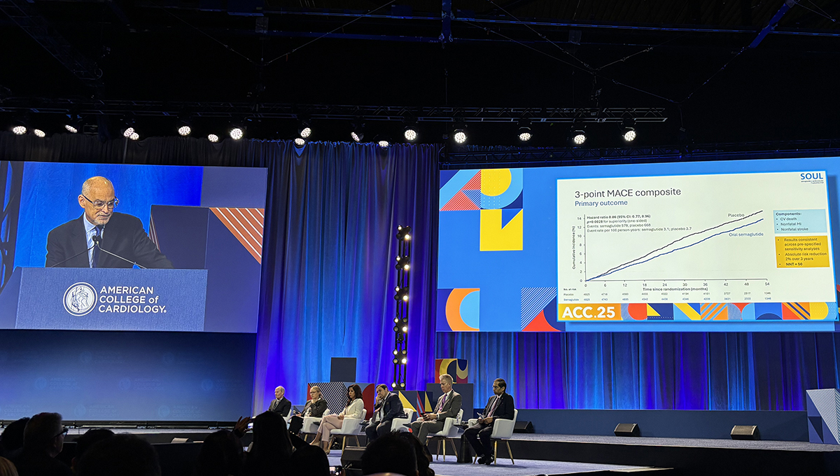 soul trial oral semaglutide cardiovascular outcomes 2025 results SOUL: Oral Semaglutide Bests Usual Care in High-Risk Type 2 Diabetes