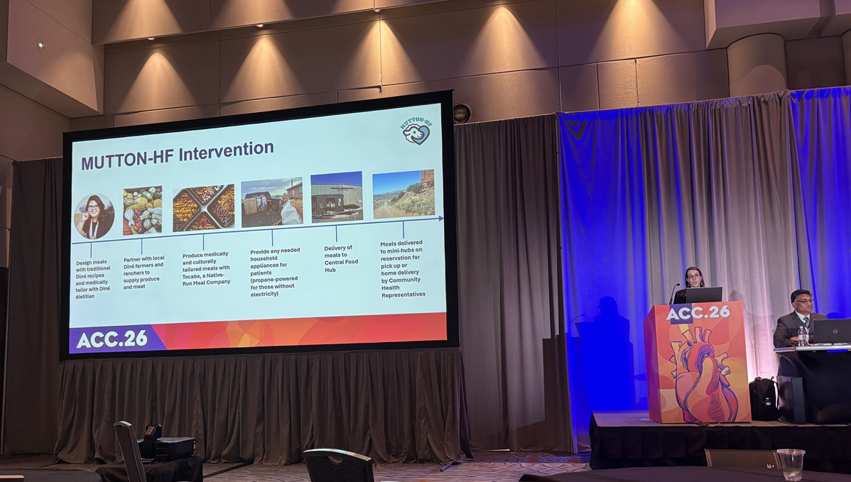 El programa de comidas navajo avanza en la insuficiencia cardíaca: MUTTON-HF