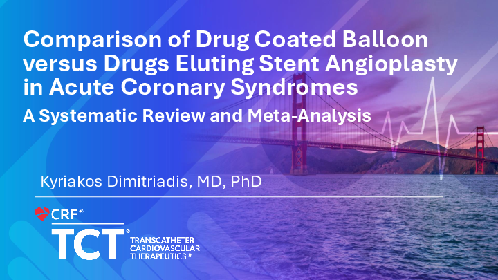 TCT 504: Comparison of Drug Coated Balloon versus Drugs Eluting