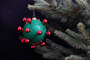 covid christmas ornament