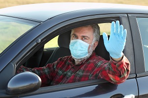 driver with mask