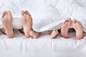 feet of a family