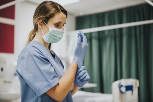 nurse with mask