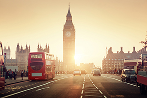 london big ben in sunset