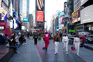 people in times square