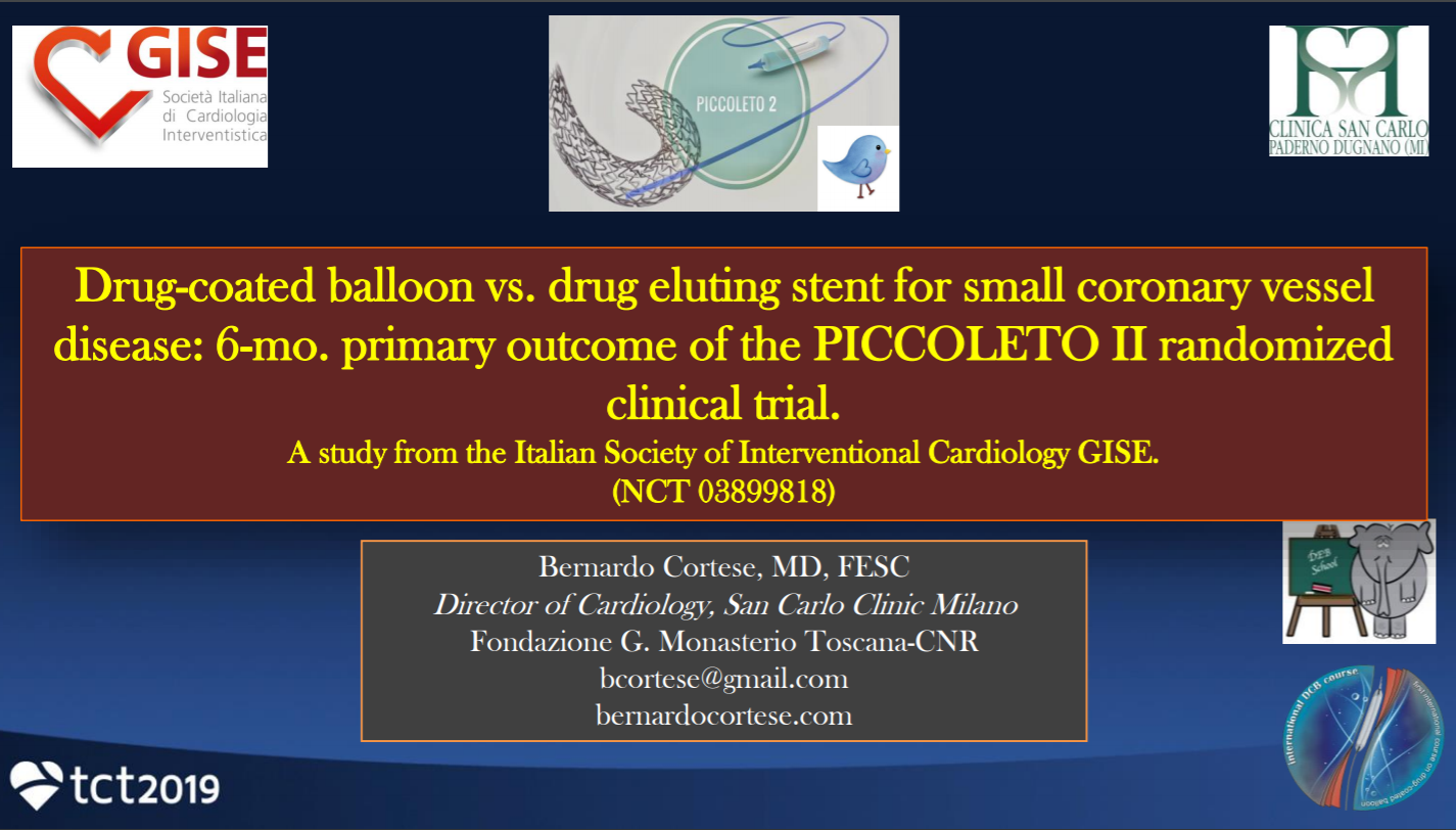 PICCOLETO II: 6-Month Clinical and Angiographic Findings From a Randomized Trial of Drug-Coated Balloons vs. Drug-Eluting Stents for Treatment of Small Vessel Coronary Artery Disease