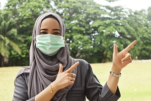 wearing mask