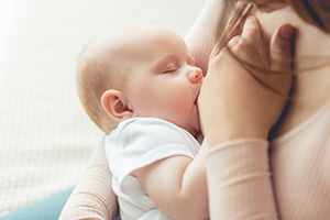 woman breastfeeding