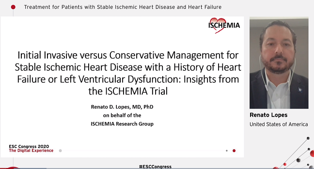 Revascularization Benefits ISCHEMIA Patients With Mild LV Dysfunction or HF