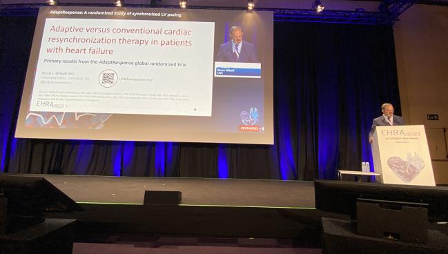 Synchronized LV Pacing Not Superior to Conventional CRT in Heart Failure