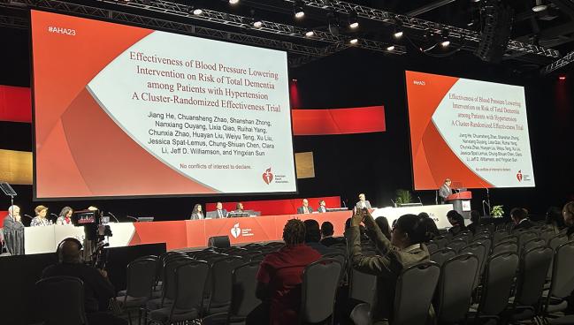 Intensive BP Reduction Lowers Dementia Risk in China Rural Hypertension Study