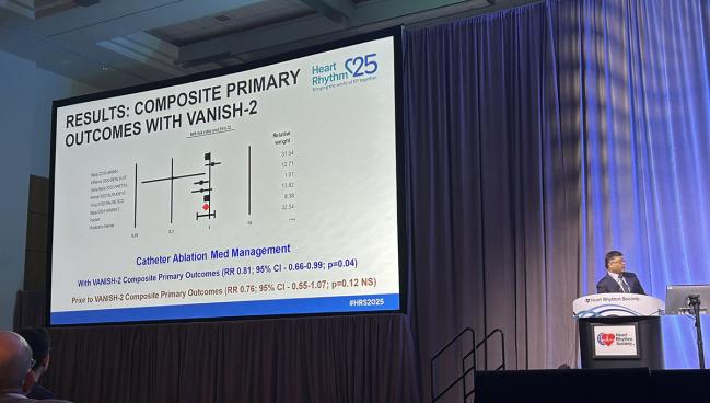 VANISH2 Bolsters Data Backing VT Ablation in Ischemic Cardiomyopathy