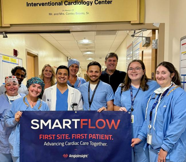 AngioInsight™, Announces First Patient Enrolled in SMARTFLOW™ Clinical Study