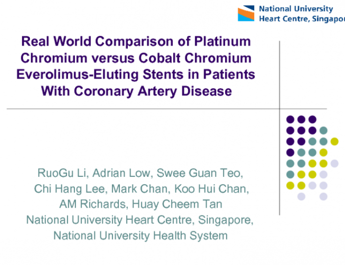 Real-World Comparison Of Clinical Outcomes Of Patients Who Received New Generation Platinum Chromium Everolimus-Eluting Stent Versus Cobalt Chromium Everolimus-Eluting Stent