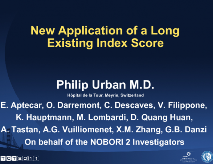 New Application of a Long Existing Index Score