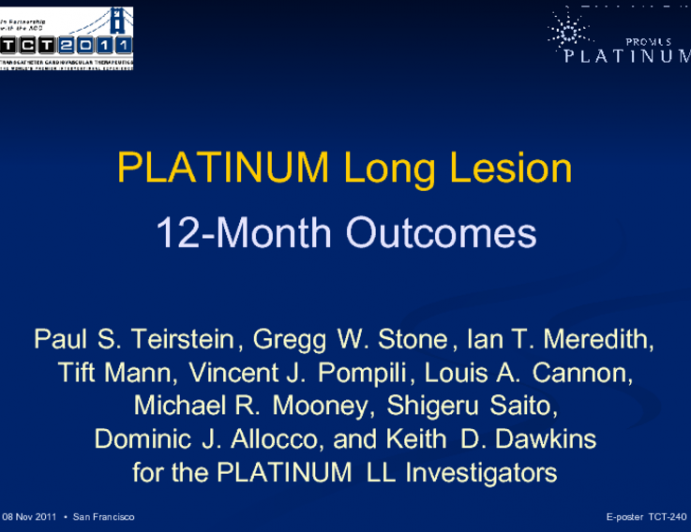 Platinum Chromium Everolimus-Eluting Stent in Long Coronary Lesions.