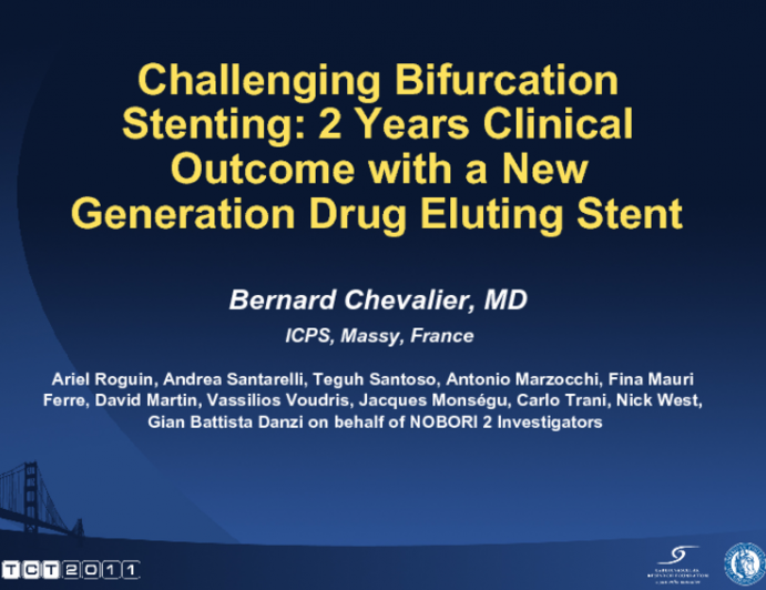 Challenging Bifurcation Stenting: Clinical Outcomes at Two Years