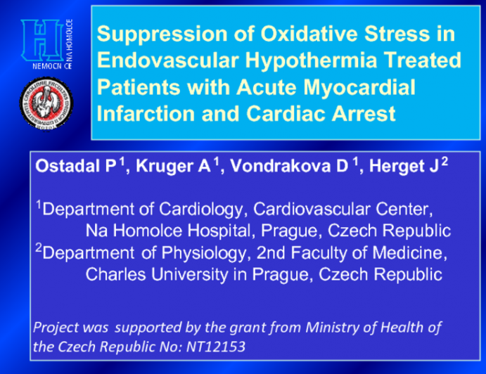 Suppression of Oxidative Stress in Endovascular Hypothermia Treated Patients with Acute Myocardial Infarction and Cardiac Arrest.