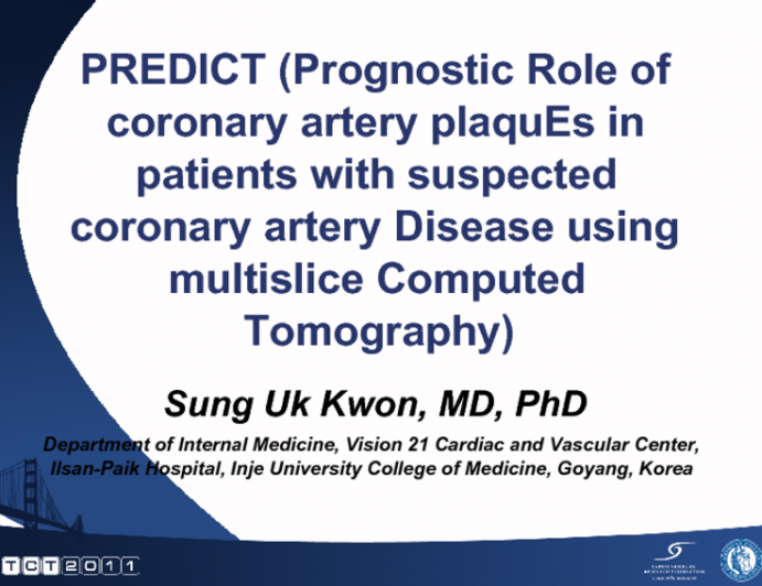 Prognostic Role of coronary artery plaquEs in patients with suspected coronary artery Disease using multislice Computed Tomography (PREDICT)