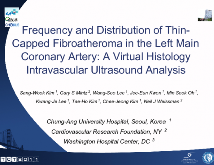 Frequency and Distribution of Thin-Capped Fibroatheroma in the Left Main Coronary Artery: A Virtual Histology Intravascular Ultrasound Analysis