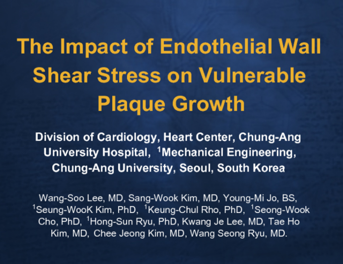 The Impact of Endothelial Wall Shear Stress on Vulnerable Plaque Growth