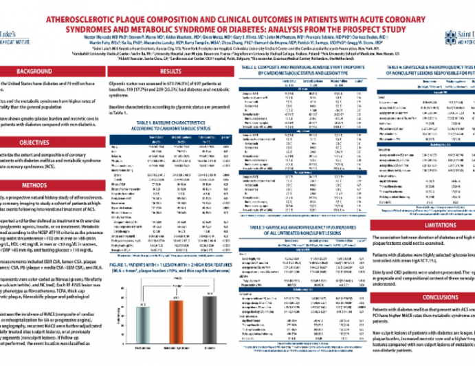 Relationship Between Plaque Composition Assessed With Radiofrequency IVUS and Clinical Outcomes in Patients with Acute Coronary Syndromes and Diabetes Mellitus or Metabolic...