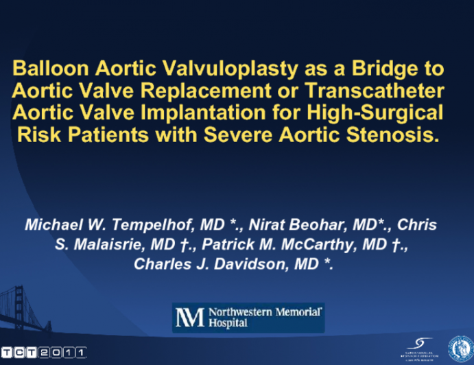 Balloon Aortic Valvuloplasty as a Bridging Thearpy to Aortic Valve Replacement or Transcatheter Aortic Valve Implantation