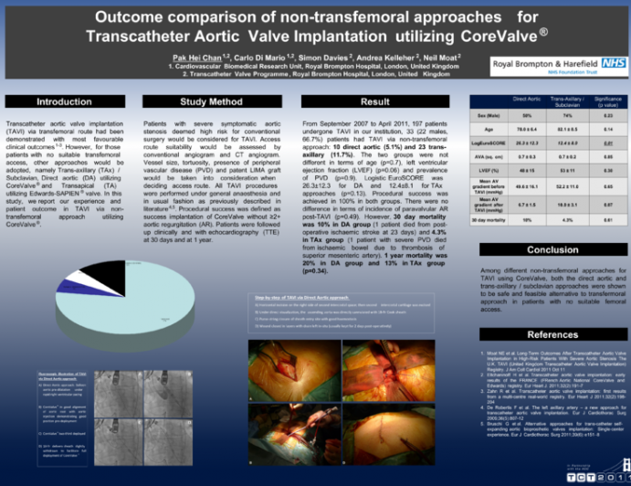 Outcome comparison of non-transfemoral approaches for transcatheter aortic valve implantation utilizing CoreValve