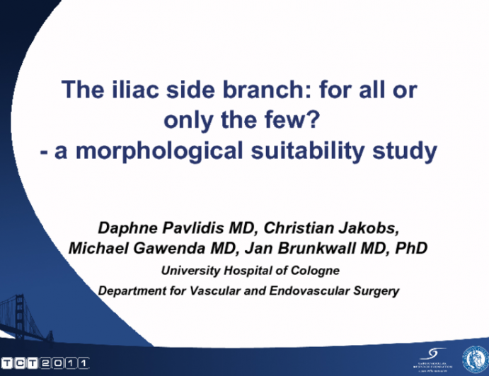 The iliac side branch: for all or only the few? - a morphological suitability study