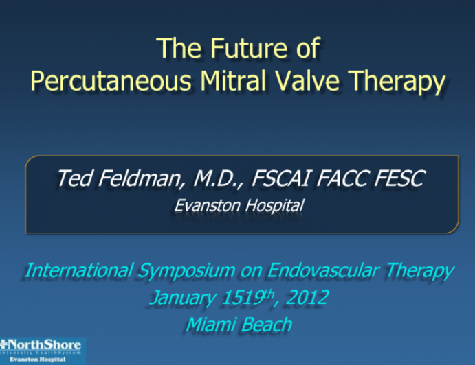 The Future of Percutaneous Mitral Valve Therapy