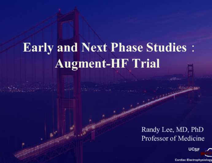 Early and Next Phase Studies: Augment-HF Trial