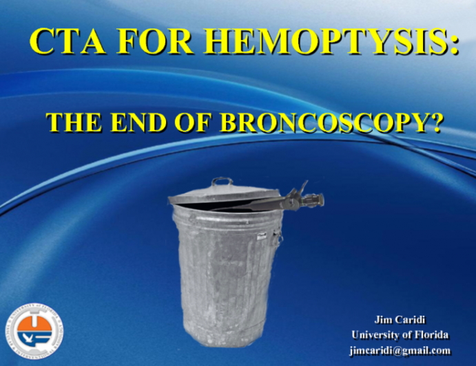 CTA for Hemoptysis: Determining what to Embolize