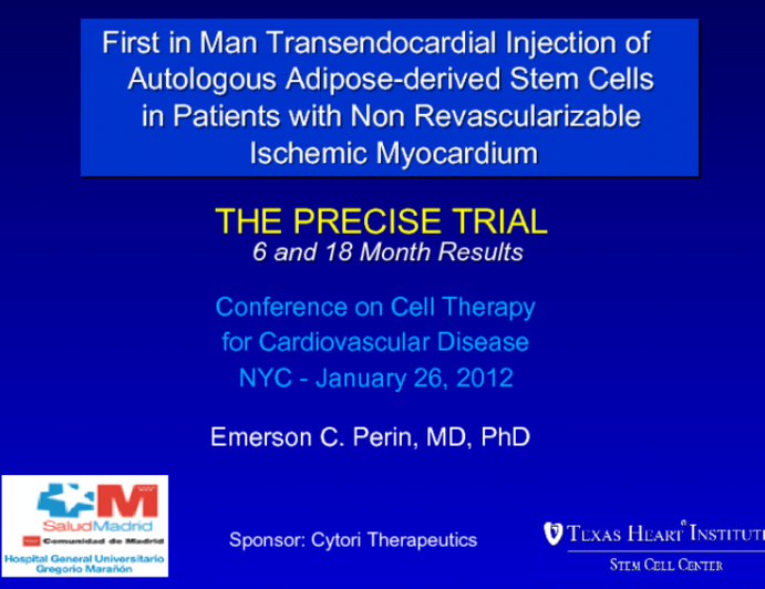 Adipose-Derived Cells for Chronic Ischemia: The PRECISE Trial