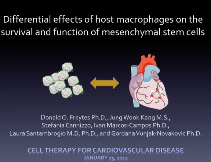 Differential Effects of Host Macrophages on the Survival and Function of Mesenchymal Stem Cells