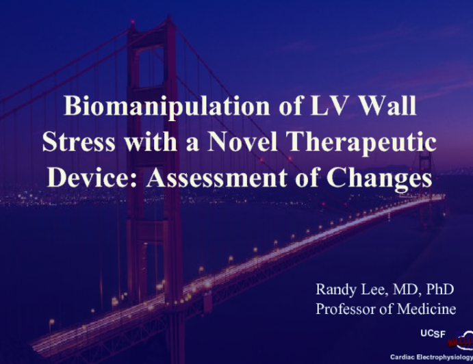 Biomanipulation of Left Ventricular Wall Stress with a Novel Therapeutic Device: Assessment of Changes