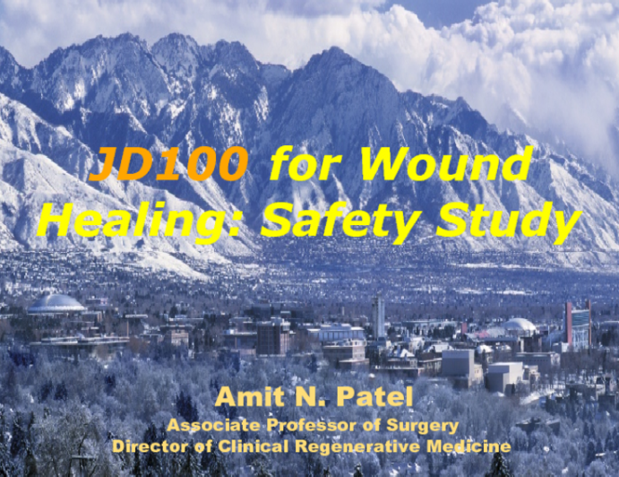 JD100 for Wound Healing: Safety Study