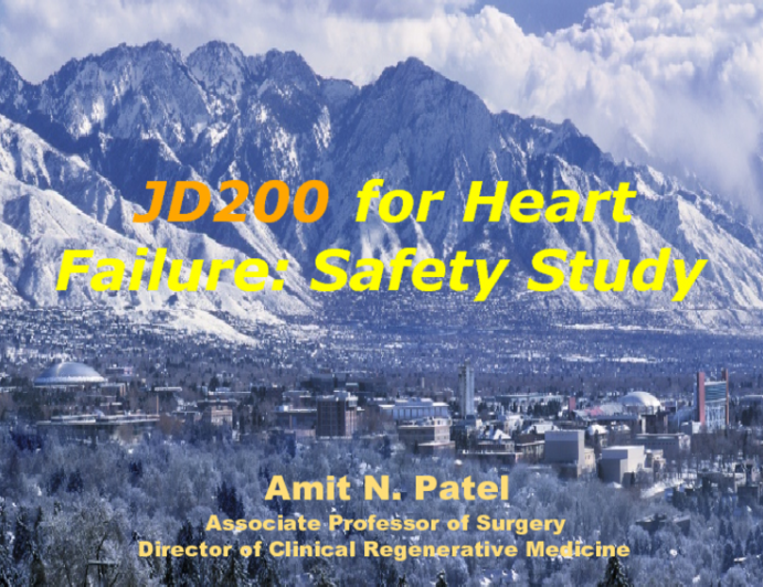 JD200 for Heart Failure: Safety Study