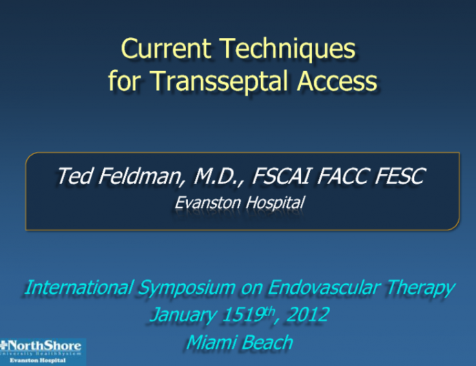 Current Techniques for Transseptal Access