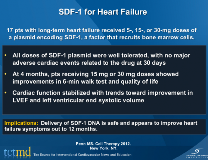 SDF-1 for Heart Failure