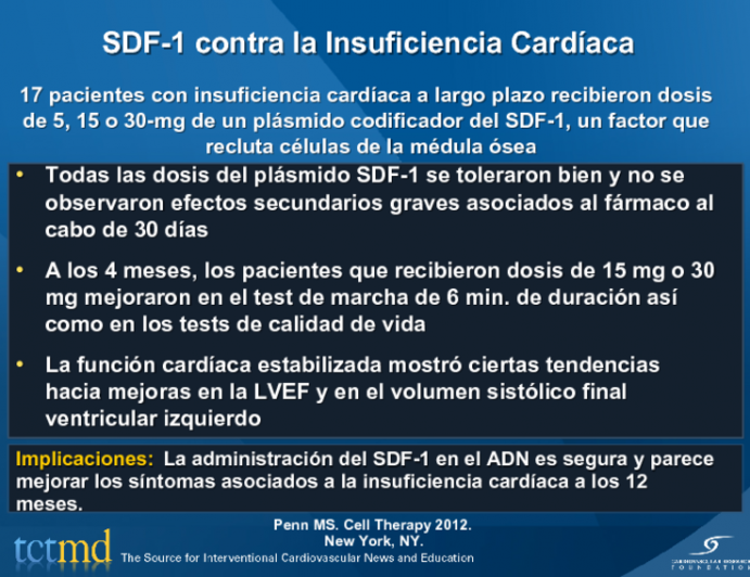 SDF-1 contra la Insuficiencia Cardíaca