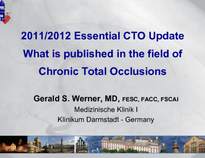 2011/2012 Essential CTO Update: Rapid Review of All Essential CTO Publications and Abstracts from the Last Year