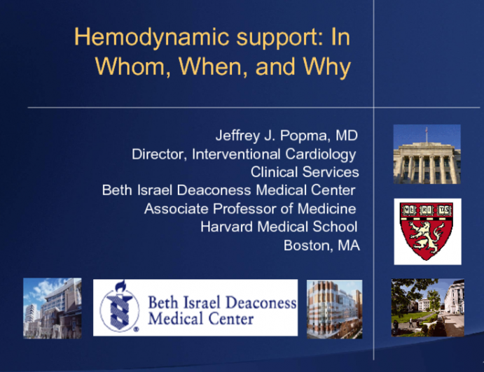 Hemodynamic Support: In Whom, When, and Which