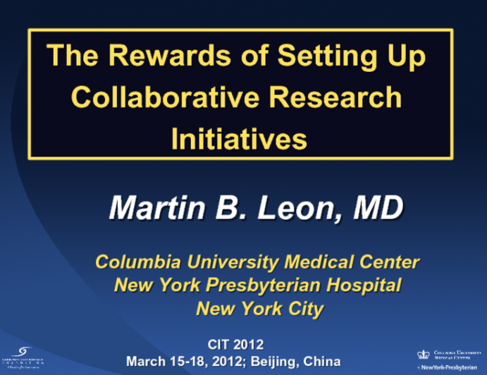 The Rewards of Setting Up Collaborative Research Initiatives