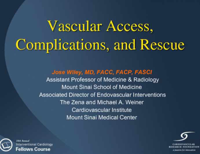 Femoral Vascular Access, Closure: Technique, Devices, and Complications (Including Endovascular Rescue)
