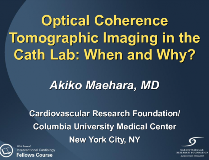 Optical Coherence Tomographic Imaging in the Cath Lab: When and Why