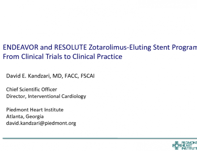 Zotarolimus-Eluting Stents: Preclinical Foundation and Clinical Results