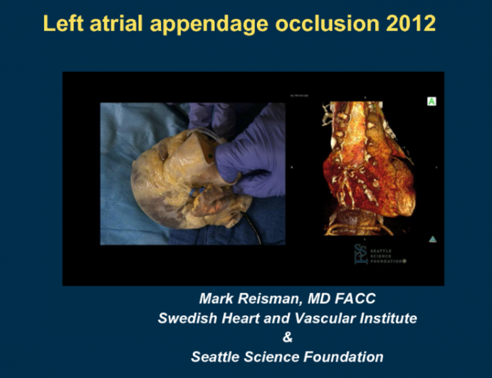 Left Atrial Appendage Closure 2012: The Next Structural Intervention