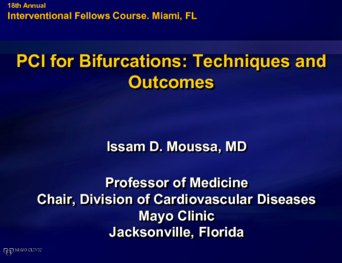 PCI for Bifurcations: Techniques and Outcomes